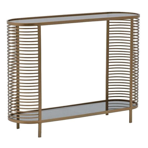 Inart Κονσόλα Μεταλλική Χρυσή 106x30x80 Κωδικός: 3-50-954-0096