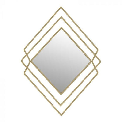 Inart Καθρέπτης Τοίχου Μεταλλικός Χρυσός 62x3x86 Κωδικός: 3-95-161-0050