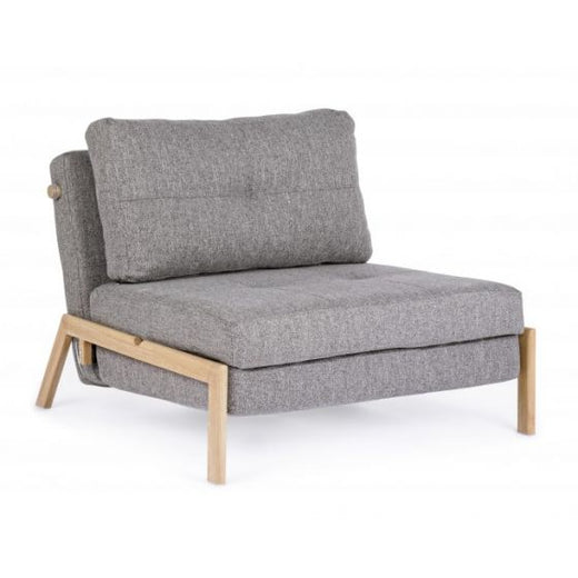 Bizzotto Hayden Πολυθρόνα/Κρεβάτι Υφασμάτινη Γκρι 95x96x79 Κωδικός: 0735204