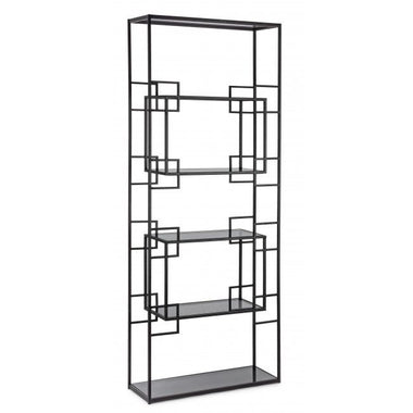 Bizzotto Korvet Ραφιέρα Μεταλλική Μαύρη 71x25,5x183