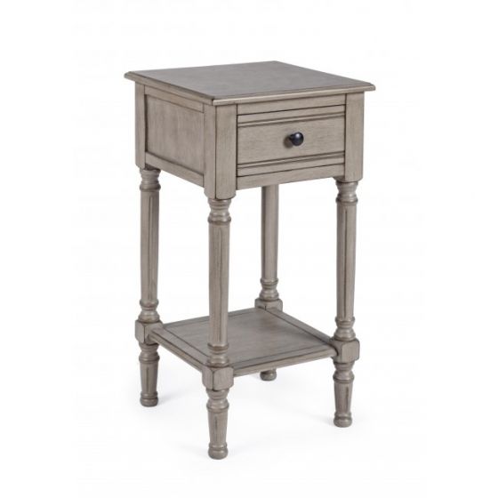 Bizzotto Margaret Βοηθητικό Τραπέζι Ξύλινo Γκρι Καφέ 36x36x72 Κωδικός: 0745992