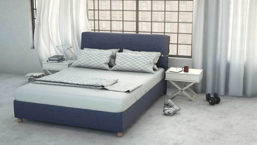 Κρεβάτι με Κεφαλάρι NIRVANA και Βάση CORE STANDARD DUNLOPILLO